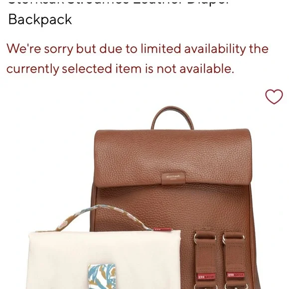 Storksac St. James leather diaper backpack - Picture 4 of 11